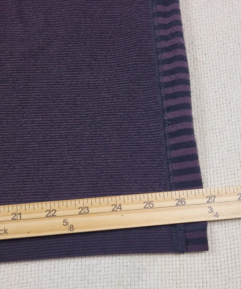 True Religion Shirt Mens 3XL Purple Black Striped Pocket Crewneck Tee MB158NH2
